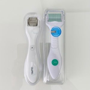 GloPro LED red microneedling skin tool bundle